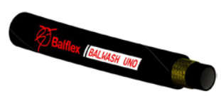 Balflex Balwash 1SN Wrapped Cover Jetwash Hose - Black