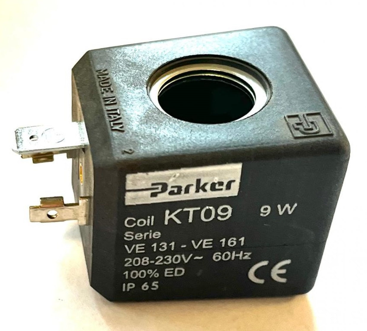 Parker VE 131.4 FV 2-Way Solenoid Valve – 1/4, 115V Coil, KT09, Italy Made, New