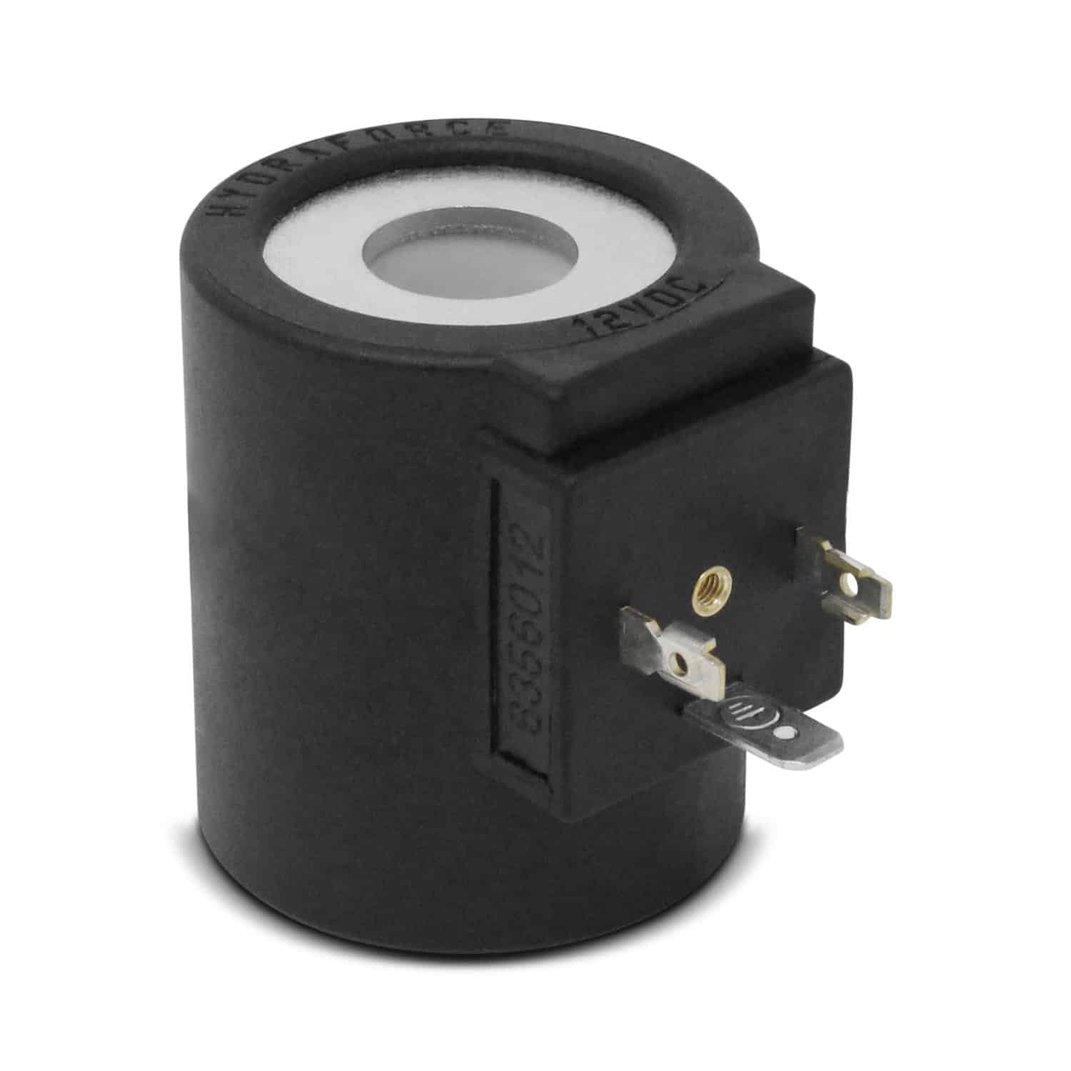 ZTUOAUMA 12V 5/8" Hole Solenoid Valve Coil 6356012 3-Prong DIN Connector Compatible With HydraForce Stems 10 12 16 38 58 Series