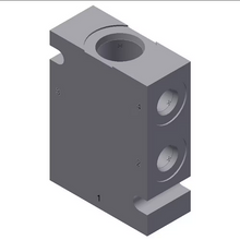 Load image into Gallery viewer, Parker B08-4-6B 3/8&quot; BSPP Female 4 Way Flow Divider Valve Body C08-4 Cavity
