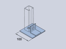 Load image into Gallery viewer, Greenaway GB44 Galvanised Mild Steel Single Base Plate - Single Fix