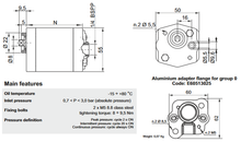 Cargar imagen en el visor de la galería, Hydronit E60503002 Gear Pump Group 0 - 0,26cc/rev G Series