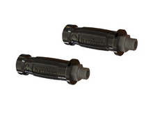 Load image into Gallery viewer, Flexequip Black Hydraulic Hose Grip Handles (Pair) Couplings 1/2" BSP Adaptor Suregrip