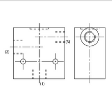 Cargar imagen en el visor de la galería, Cuerpo de bloque de válvula especial de 3 vías hembra BSP de 3/8" Parker LB10310S