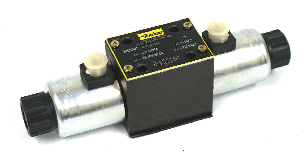 Parker D3W1CNJW Directional Control Valve Series D3W, 24V DC D3W001CNJ