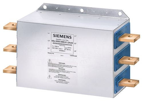 Siemens 6SL3000-0BE35-0AA0 Sinamics Line Filter Input: 380-480V 3AC 50/60 Hz 600A