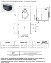 Load image into Gallery viewer, Hydronit E60303042 10L Square Steel Tank Reservoir, Vertical Mounting

