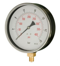 Dry Pressure Gauge, 160mm Face, 3/8