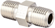 Parker 4-4 MHLN-3-SSHP Stainless Steel High Pressure Pipe Fitting 1/4 NPT Male Hex Long Nipple 10K