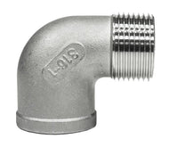 NPT Male x NPT Female Street 90 Deg Equal Elbow 150LB 316 Stainless Steel Pipe Fitting