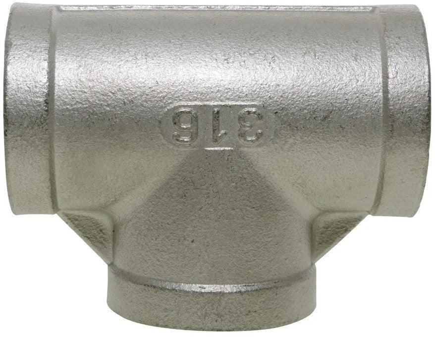 BSP Female Equal Tee 150lb 316 Stainless Steel Pipe Fitting