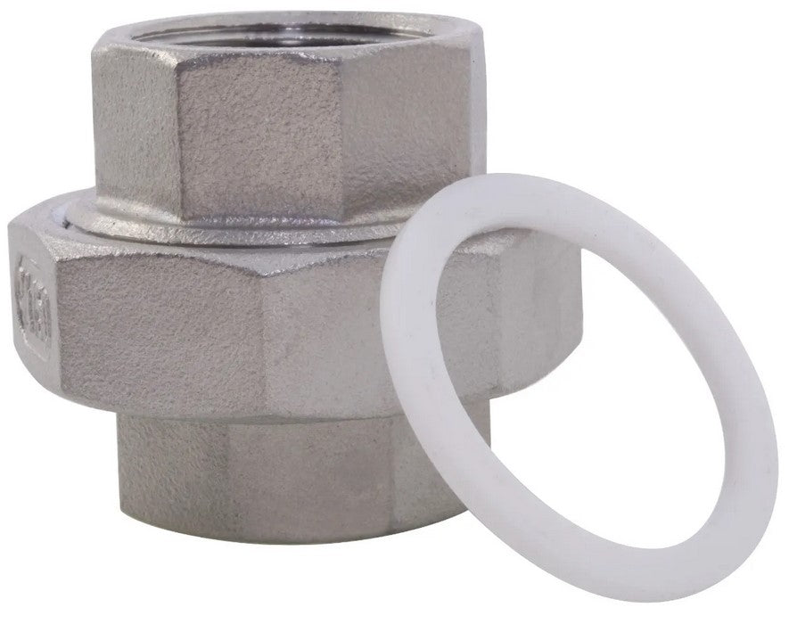 BSP Flat Face Female Union PTFE Seal 150lb 316 Stainless Steel Pipe Fitting