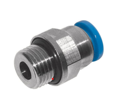 BSPP Male Stud x Tube Metal Pneumatic Push-In Fitting