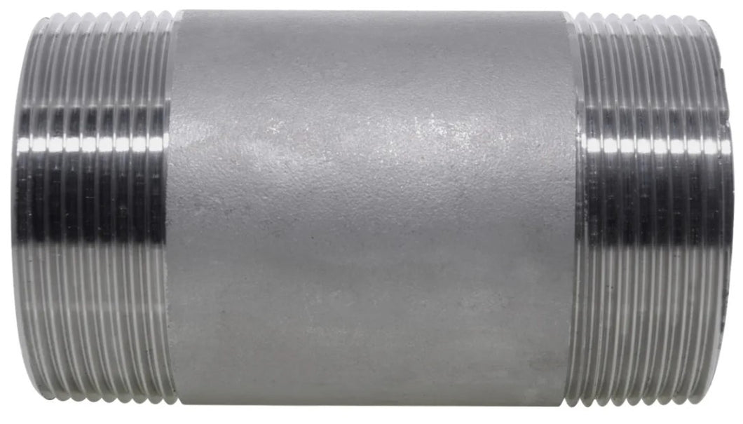 BSPT Barrel Nipple 150LB Fitting In 316 Stainless Steel Pipe Fitting