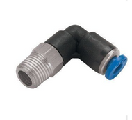 Accesorio neumático a presión de metal con codo de espárrago macho BSPT x tubo 