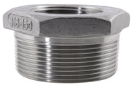 NPT Male x NPT Female Reducing Bush 150LB 316 Stainless Steel Pipe Fitting