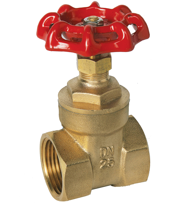 Female Brass Gate Valve Full Bore PN20 WRAS Approved BS5154