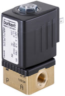 Burkert 125301 126125 Type 6013 24V DC Solenoid Valve 2/2 N/C