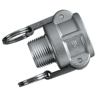 Acoplamiento de palanca roscado tipo B macho BSPT de aluminio Camlock