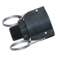 Camlock Polypropylene BSPT Male Type B Threaded Lever Coupling