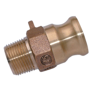 Tapón roscado tipo F macho NPT de latón Camlock