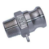 Tapón roscado tipo F macho NPT de acero inoxidable Camlock