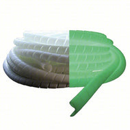 Caplugs N32SSG - Protector en espiral fluorescente que brilla en la oscuridad de 25 a 32 mm, bobina de 20 m, cola de cerdo 