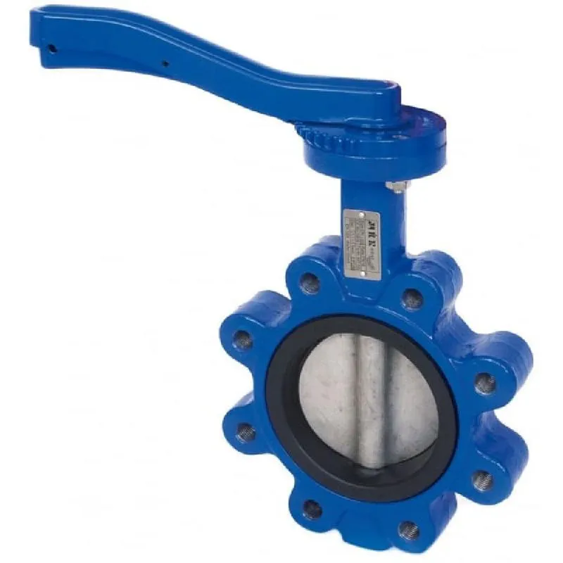 Ductile Iron Butterfly Valve Lugged & Tapped PN16 Flanged WRAS Approved With Lockable Handle