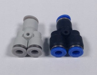 Easun APW-8-6 Y Connector 1 x 8mm OD Push In to 2 x 6mm OD Push In