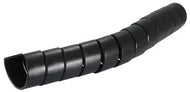 Essentra Components SGX-90 - Protector de espiral negro de 80-98 mm con cola de cerdo y bobina de 20 m 