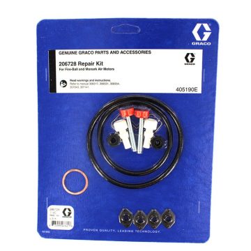 Kit de reparación Graco 206728 para motores neumáticos Fire-Ball y Monark 206-728