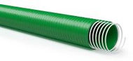 Manguera de succión y suministro de servicio medio verde PVC espiral bobina de 30 m 