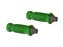 Cargar imagen en el visor de la galería, Mangos de agarre de manguera hidráulica verdes Flexequip (par) Acoplamientos Adaptador BSP de 1/2&quot; Suregrip 
