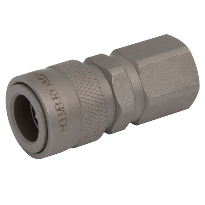 thumbnail image 2 of Holmbury QC 4010-3P 3/8 FPT Male Quick Coupler – DINV10-M-06N Cone Seat Fitting 2 of 6