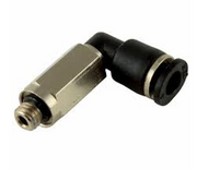 Metric Extended Male 90 Degree Elbow x Tube Micro Metal Pneumatic Push-In Fitting
