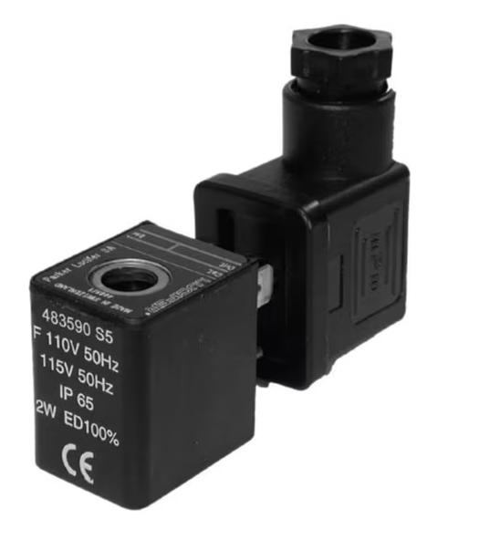 Bobina solenoide Parker Lucifer 483590P0 de 24 V para válvulas solenoides FCSE de 8 mm de diámetro interior 