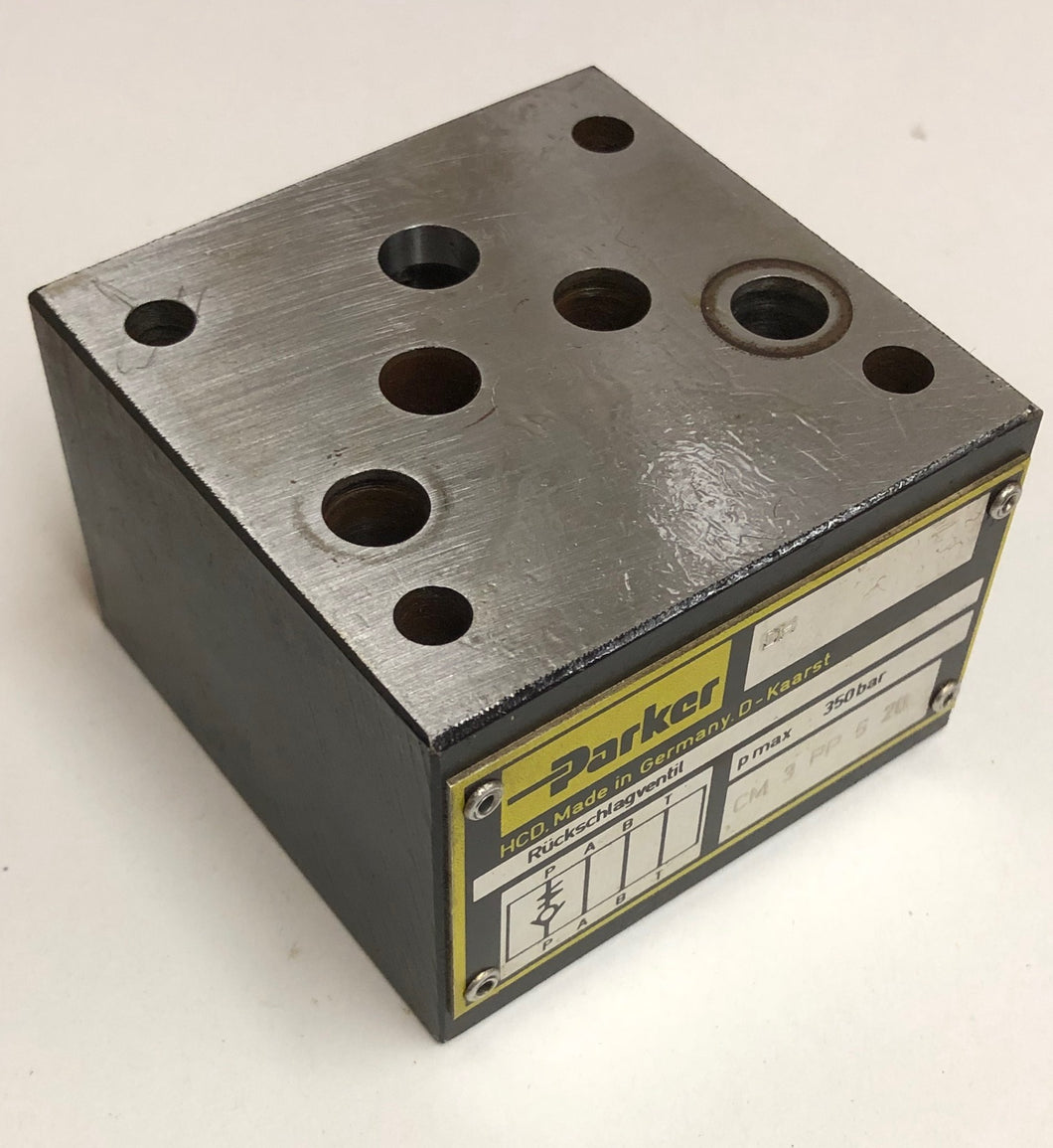 Parker CM-3-PP-5-20 Sandwich Valve Block NG10 Cetop 5 CM3PP520