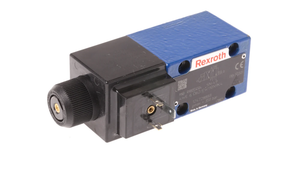 Bosch Rexroth R900551704 - 4WE 6 D6X/EW110N9K4 - 110V AC CETOP 3 Directional Control Valve Solenoid Actuated