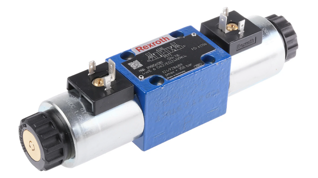 Bosch Rexroth R900561282 - 4WE 6 G6X/EG24N9K4 - 24V DC CETOP 3 Directional Control Valve Solenoid Actuated