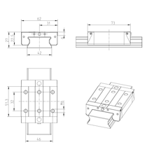 Load image into Gallery viewer, Rexroth R167259420 Ball Runner Linear Guide Block - KWD-020-CNS-C0-N-1

