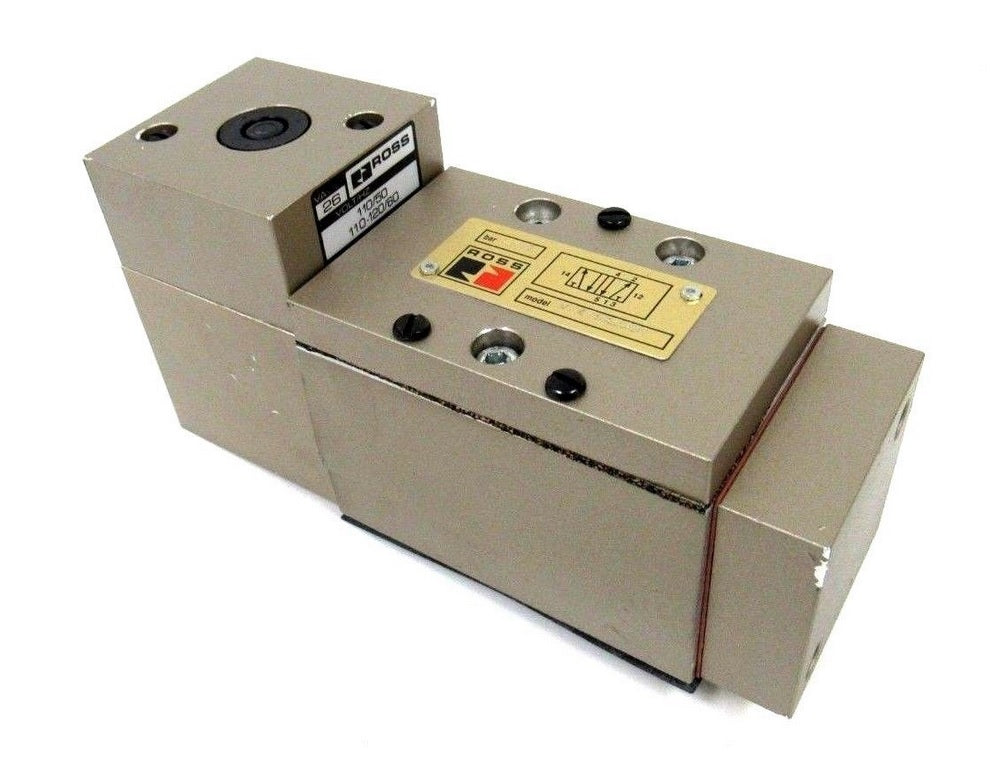 Ross W7476A3331 Single 5/2 Solenoid Valve Pilot Controlled, Air Return