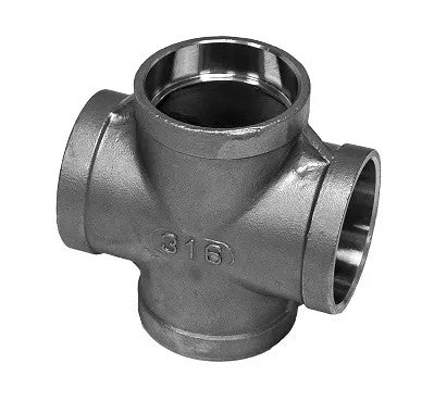 Socket Weld Female Equal Cross 150LB 316 Stainless Steel Pipe Fitting