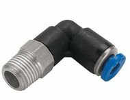 UNF Male Stud Elbow x Tube Metal Imperial Pneumatic Push-In Fitting