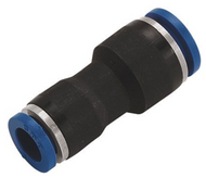 Conector de tubo recto desigual x conector de tubo Accesorio neumático de inserción a presión de metal 