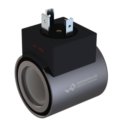 Wandfluh 206.2210 - VDE37/19x50-G24 - 24V DC Solenoid Coil 19mm ID 50mm Long