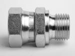 Adaptadores hidráulicos giratorios BSP macho x BSP hembra 