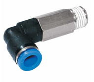 Codo de perno macho extendido NPT x tubo Accesorio neumático a presión de metal 